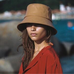 Lack Of Color Wave Bucket Vegan Leather Hat Tan